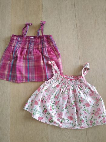 Lot de 2 débardeur fille 18 mois obaibi