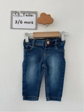 Jean bleu - taille 3/6 mois 68 cm 🌸