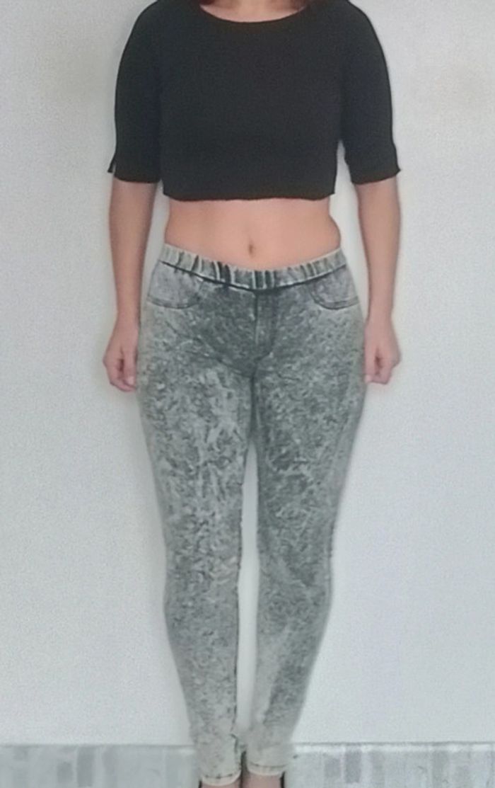 Leggings treggings effet jean taille 38/40