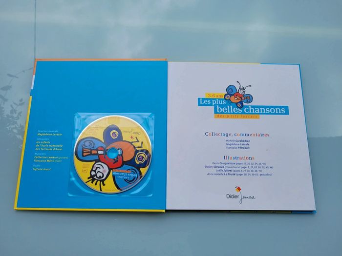 Livre CD Les plus belles chansons des p'tits lascars, 3/6 ans, Didier jeunesse (36) - photo numéro 3