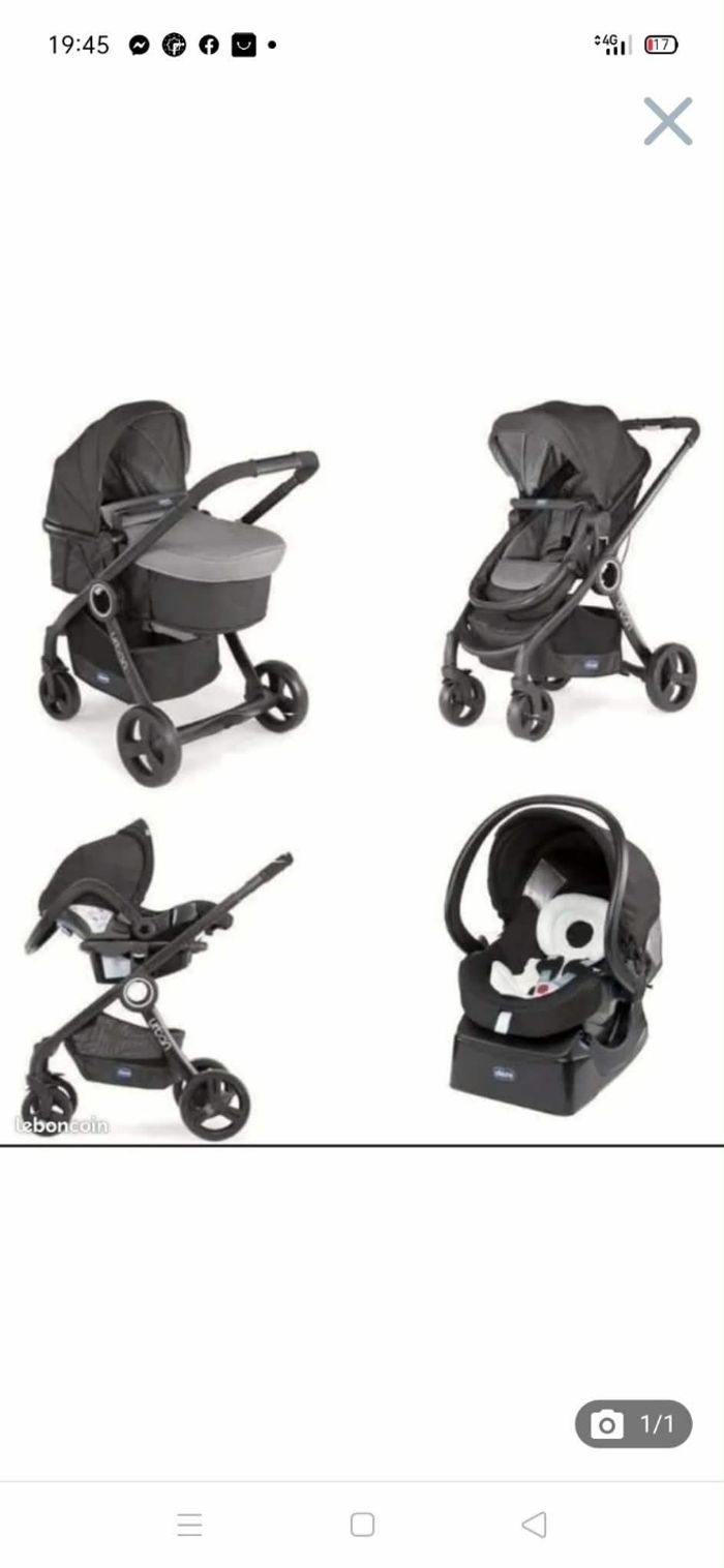 Chicco trio poussette