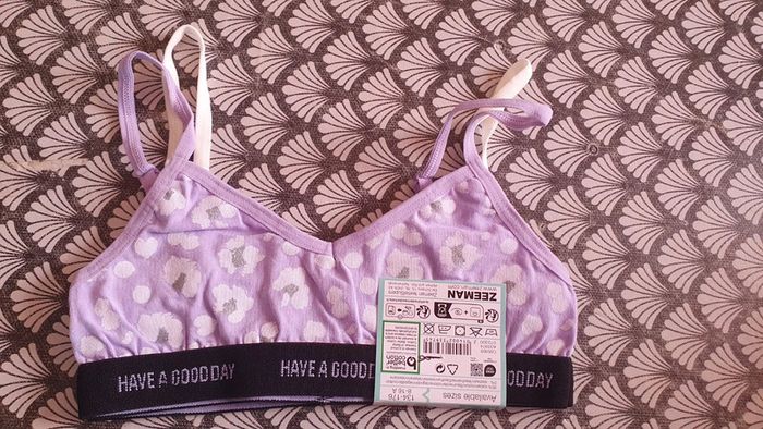2 brassières fille en coton taille 8-10 ans - photo numéro 4