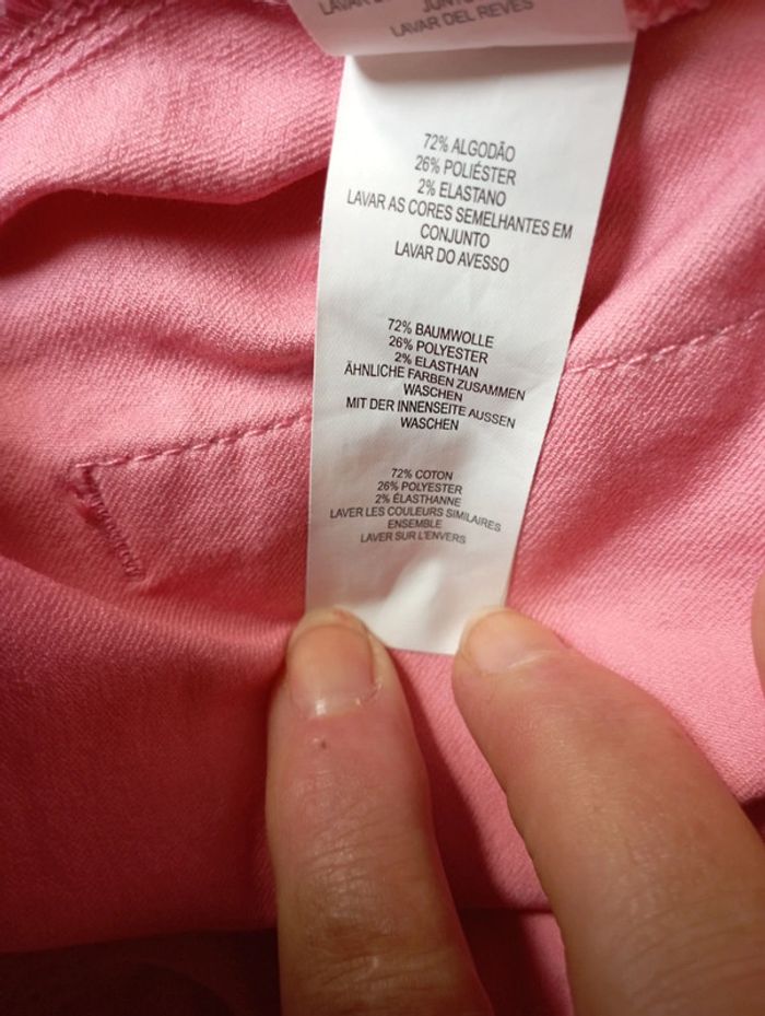Pantalon femme coton rose - photo numéro 5