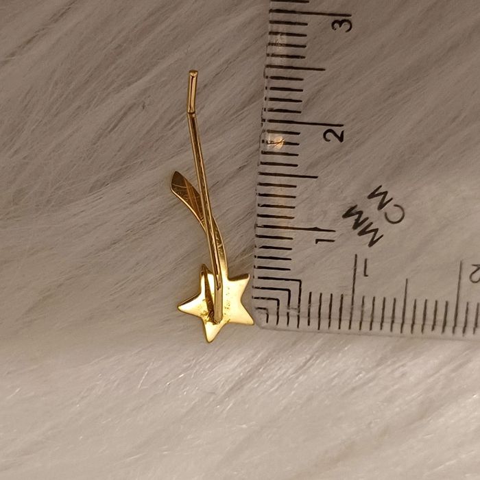 Boucles d'oreilles étoiles filante acier inoxydable - photo numéro 5