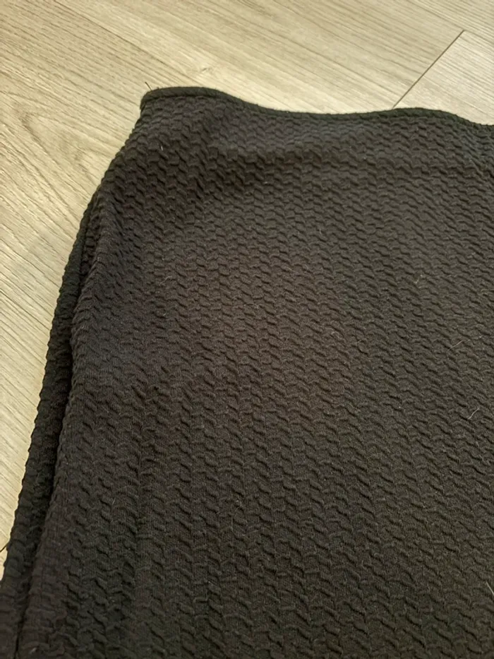 Jupe noire texturée Camaïeu T38 - M - photo numéro 2