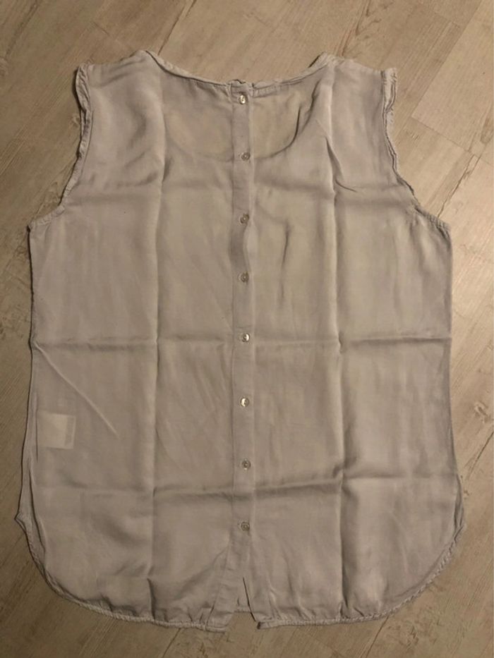 AB4- Blouse sans manches gris perle « noa noa » T S (36-38) portée 2-3 fois - photo numéro 6