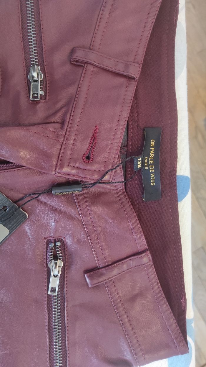 Pantalon bi matière. - photo numéro 3