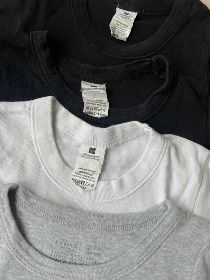 Lot de 5 tee-shirts - 2/3 ans - photo numéro 3
