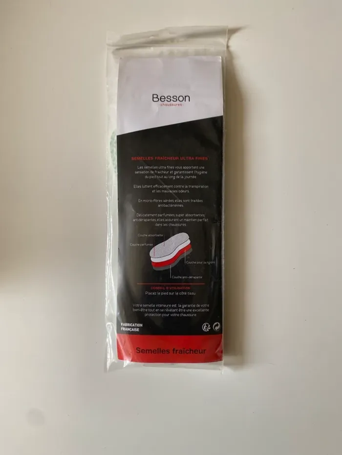Semelles fraîcheur Besson (6 paires) - photo numéro 3