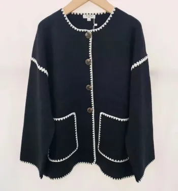 Veste cardigan noir