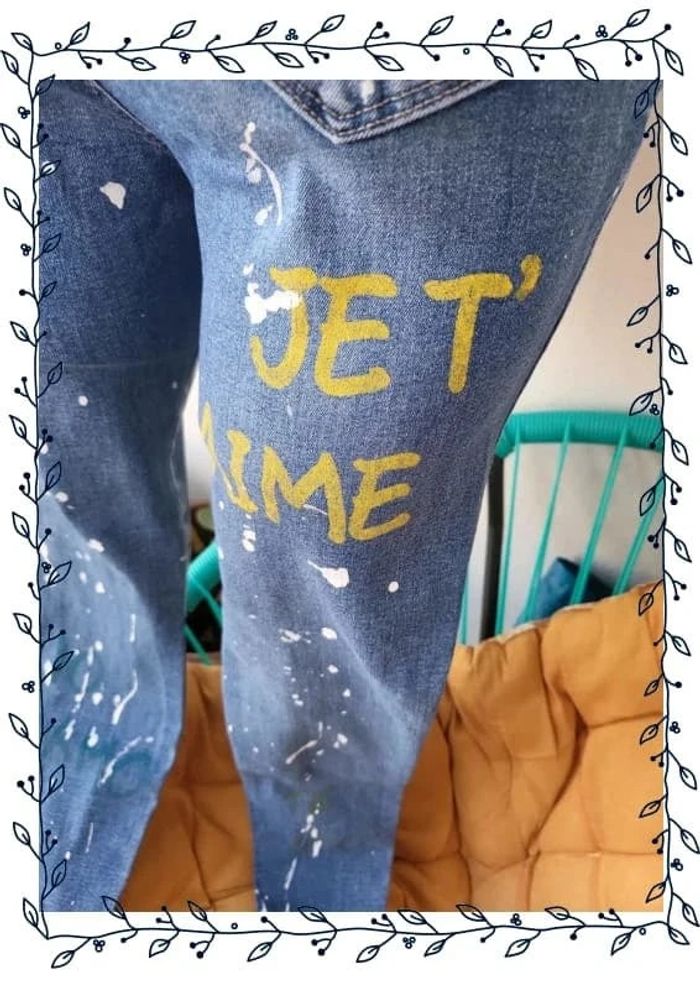 Jean version taché de peinture - photo numéro 11