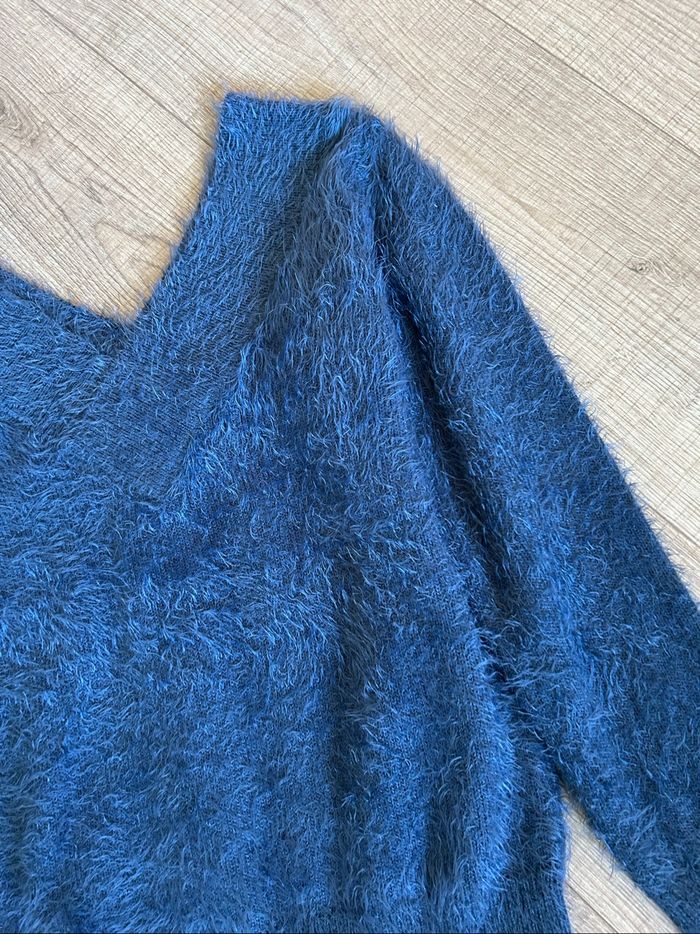Pull bleu tout doux à manches longues Morgan taille M comme neuf - photo numéro 9