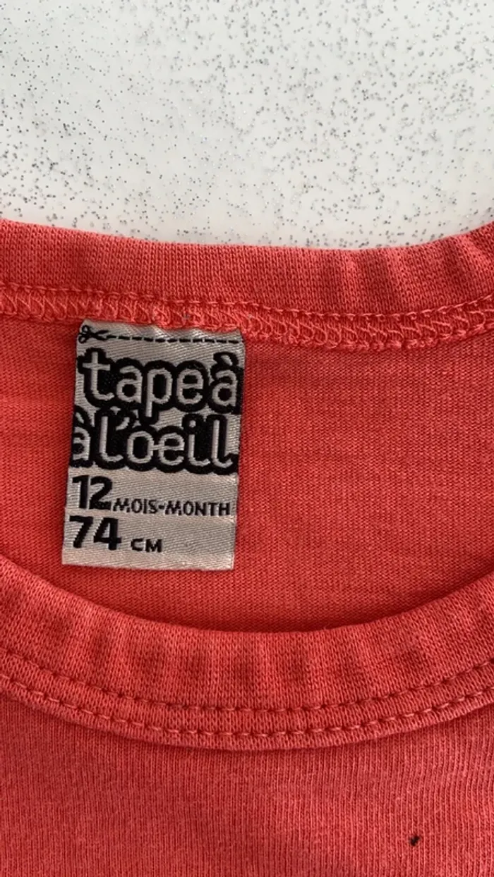 Tee-shirt taille 12 mois - photo numéro 3