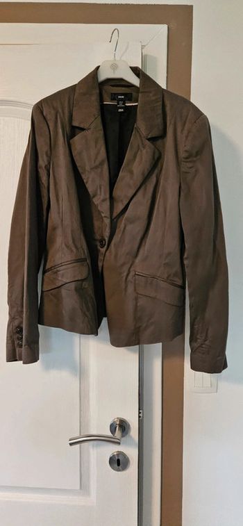 Veste de tailleur/blazer brun, H&M, taille 46, très peu mis