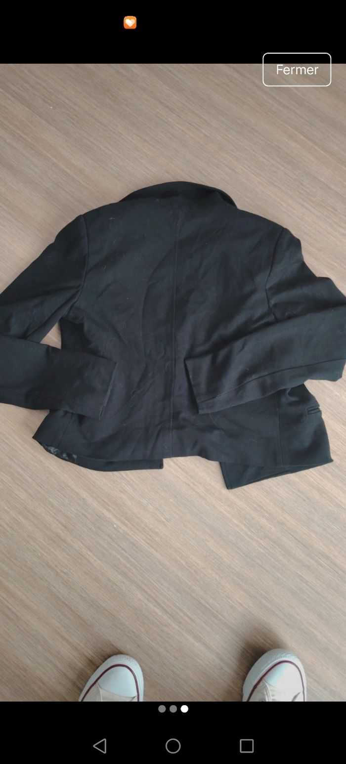Blazer, veste noir sans - photo numéro 2