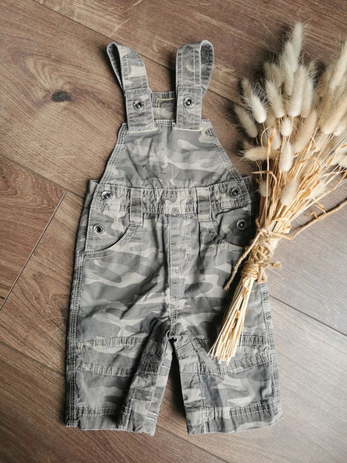 🌺Très jolie Salopette camouflé militaire bébé garçon