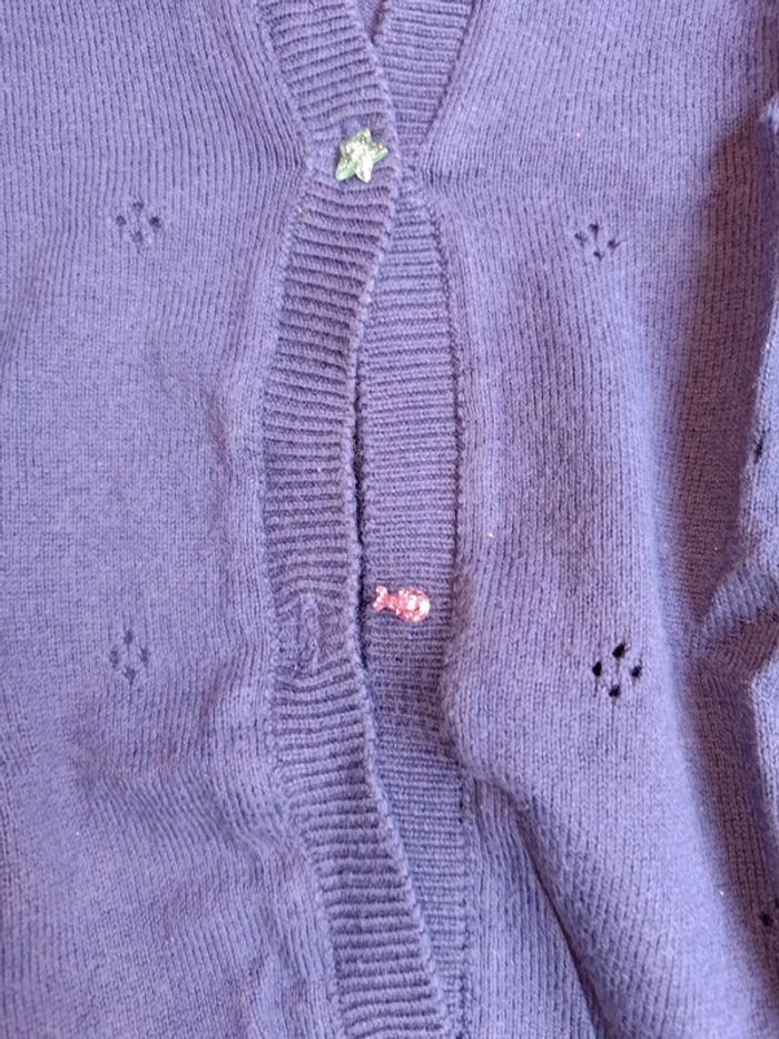 Gilet bleu 6 ans - photo numéro 2