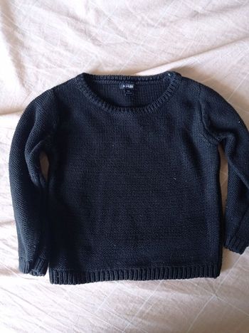 Pull maille 3 ans kiabi noir