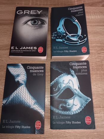 Lot de 4 livres - Cinquante nuances de Grey par E.L. James