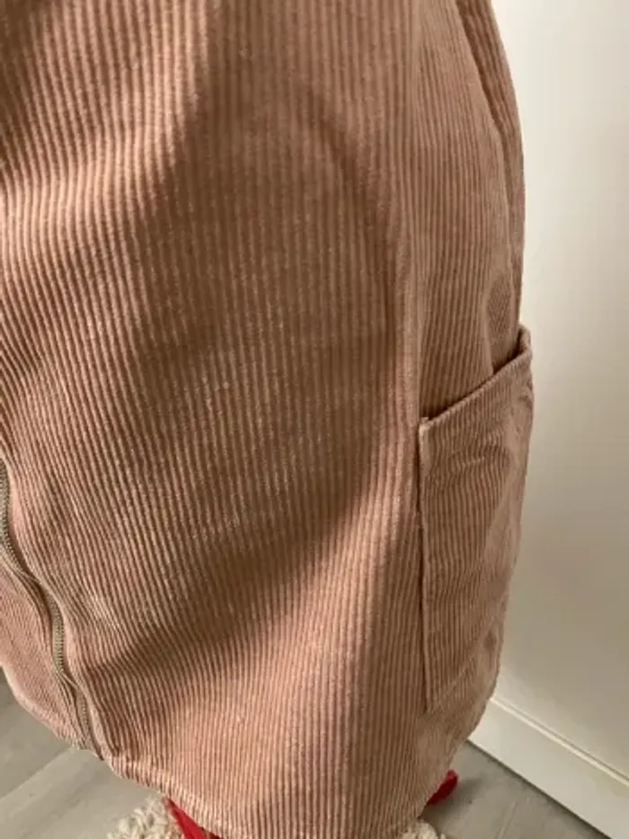 Jupe velours côtelé rose Denim co - photo numéro 2