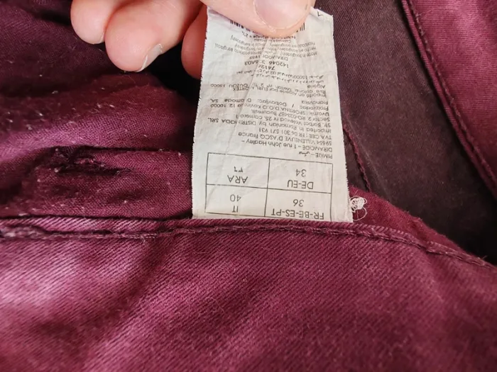 Pantalon bordeaux skinny - photo numéro 4