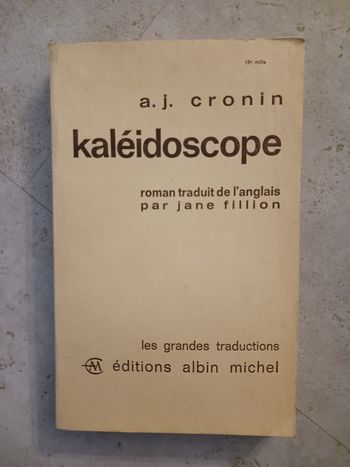 livre ancien kaléidoscope AJ Cronin