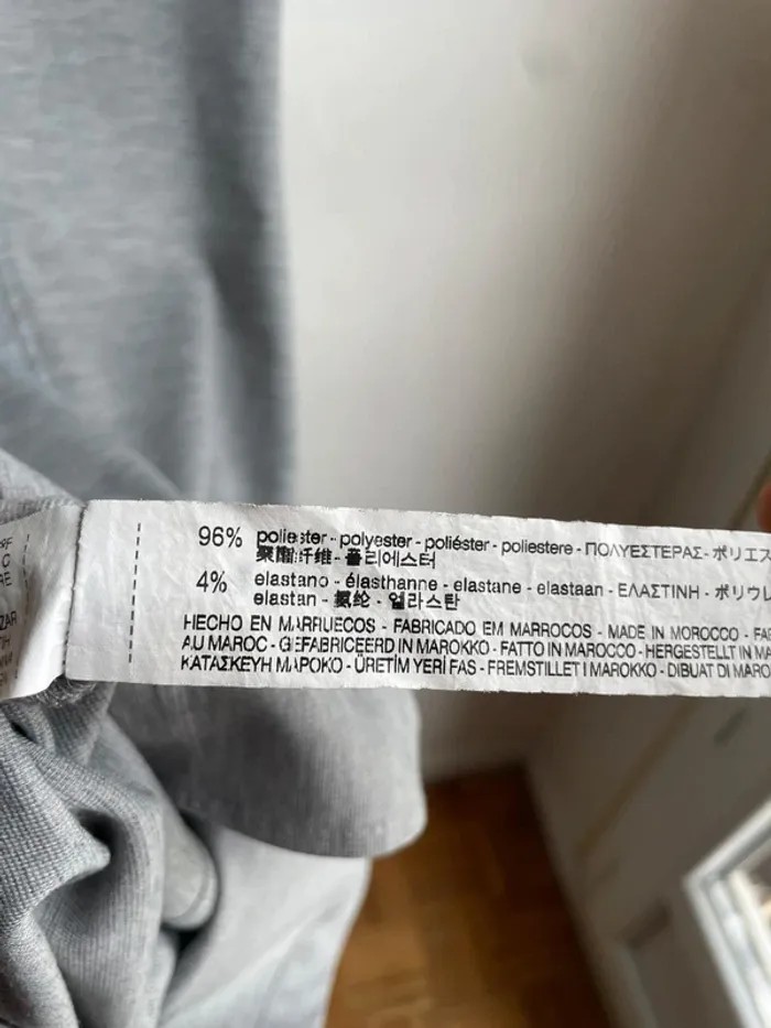 Robe moulante gris chiné Zara - photo numéro 6