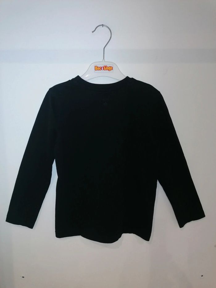 Tee-shirt noir petit 128cm - photo numéro 7