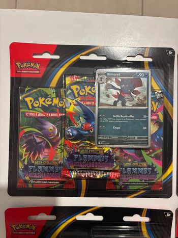 Lot 4 tripack Pokémon - Flammes Fantasmagoriques - ME02