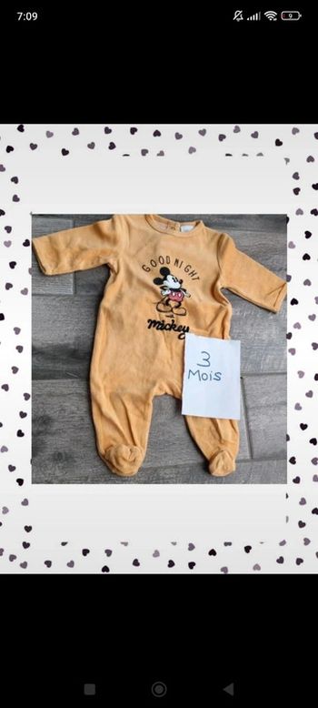 Pyjama velours Mickey Disney 🤟