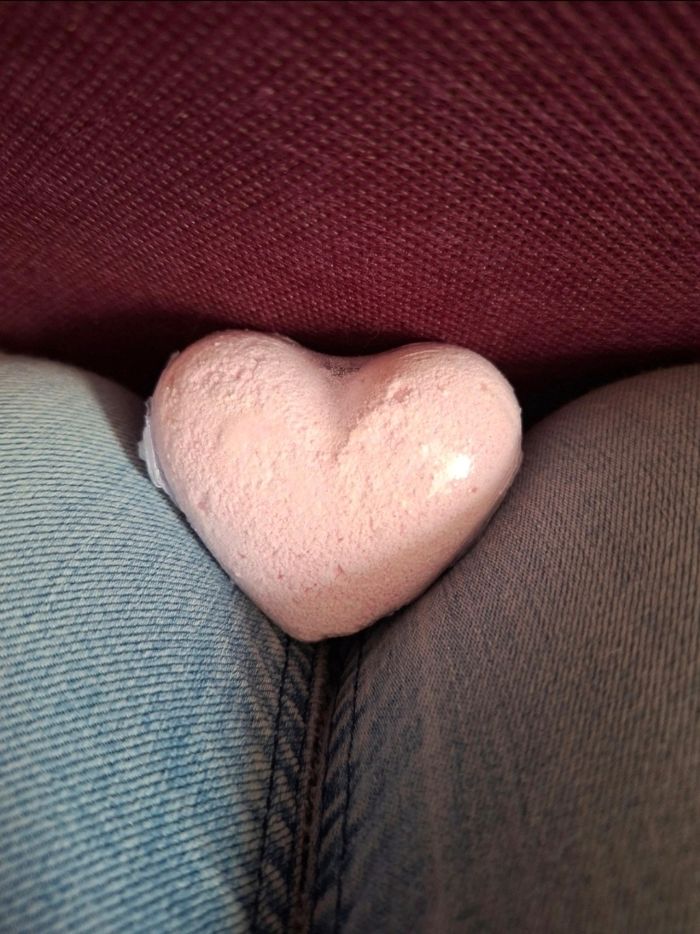 Cœur effervescent pour le bain