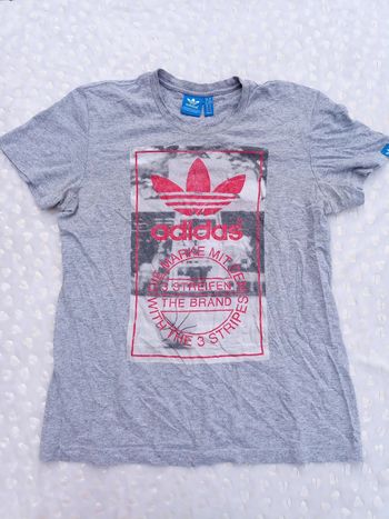 Tee shirt adidas garçon motif basket s16