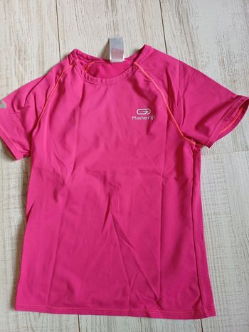 T shirt rose 6 ans kalenji
