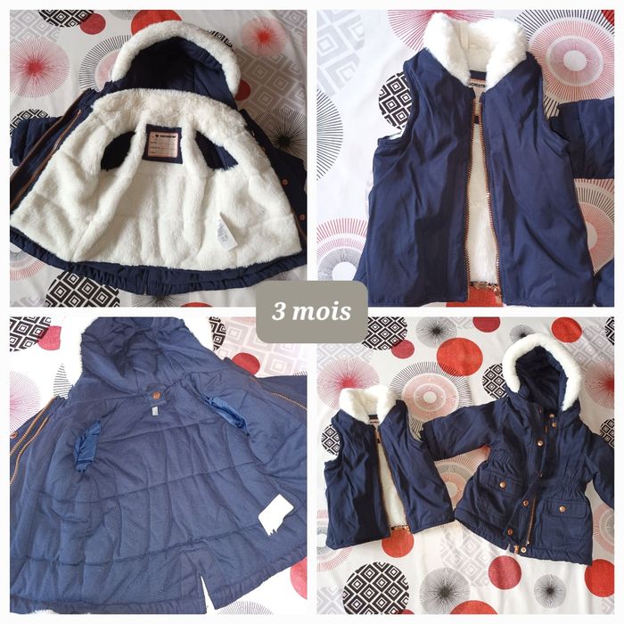Veste 3 en 1 comme neuve taille 3 mois acheté + de 60€ 👧 - photo numéro 2
