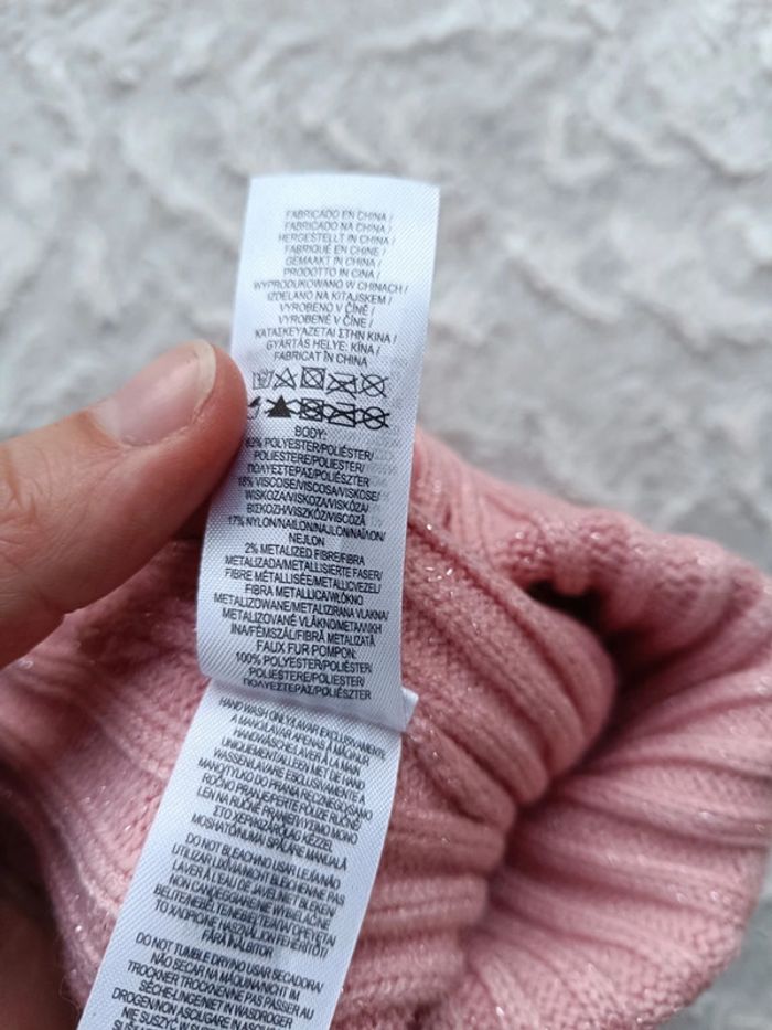 Bonnet maille et pompon paillettesFille 3/6 mois (M-L) Primark - photo numéro 6