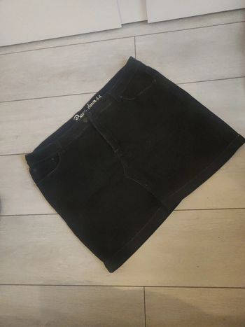 Mini jupe jean noir