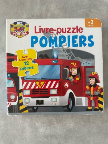Livre pompiers puzzle