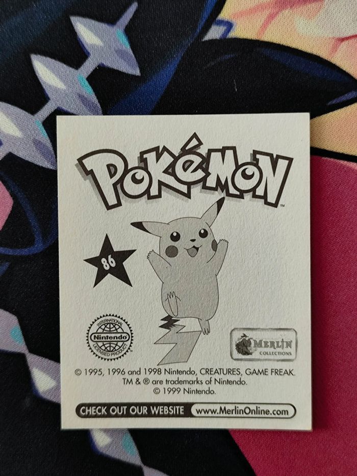 Sticker Merlin 1999 Pokemon Serie 1 Otaria n°86 - photo numéro 2