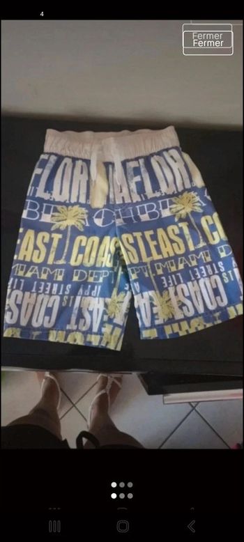 Short de bain garçon 8 ans