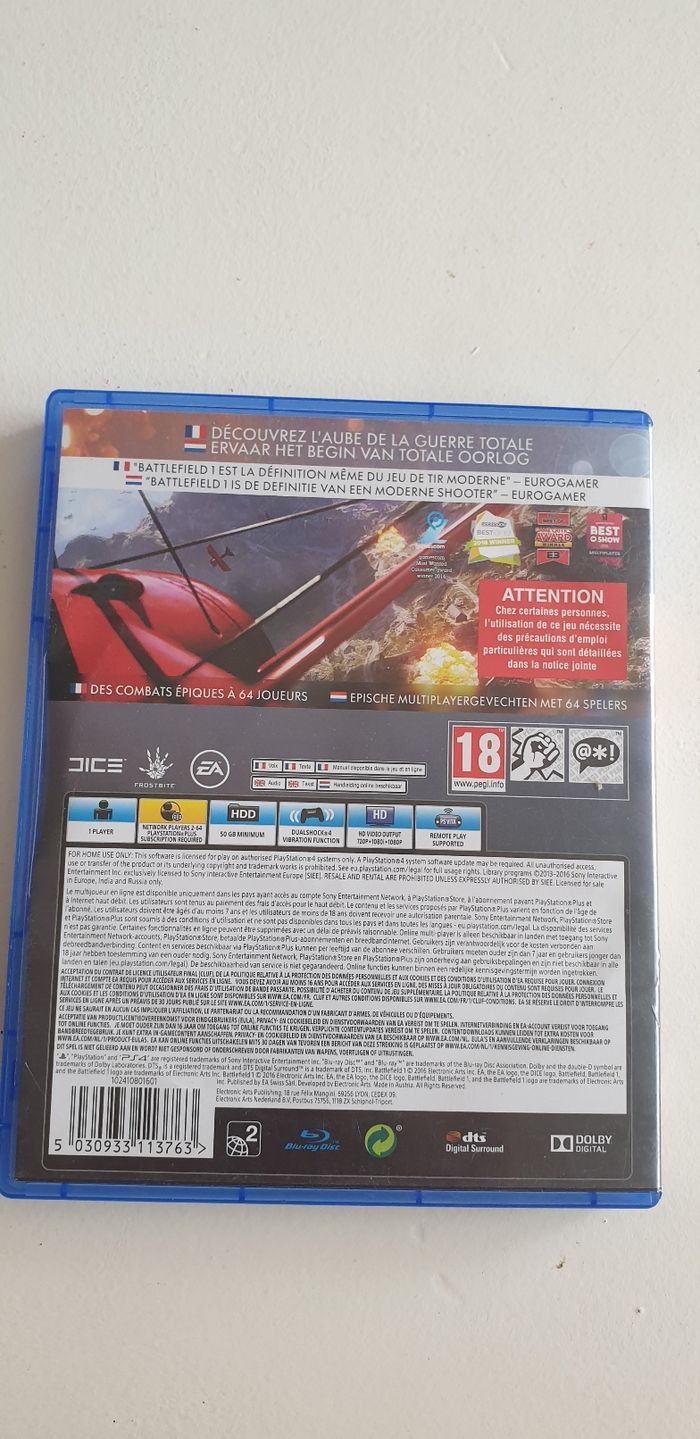 Battlefield 1 ps4 - photo numéro 2