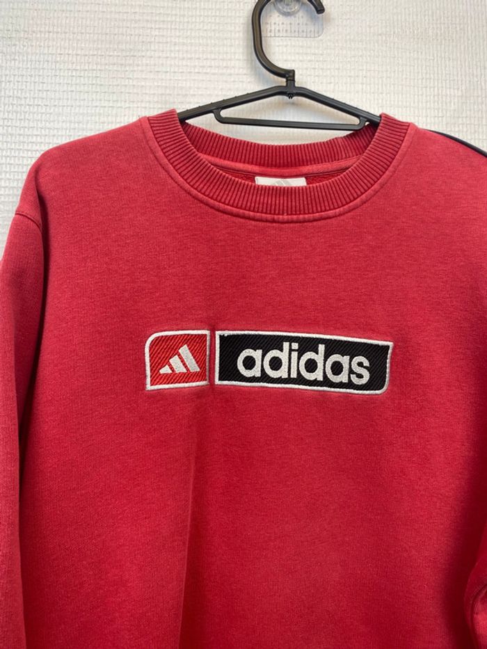Grew neck Adidas vintage homme S rouge  (2758) - photo numéro 2