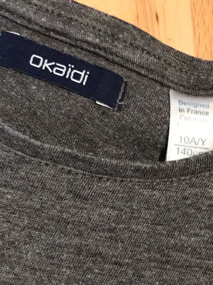 Teeshirt à manches longues gris10 Ans - photo numéro 3