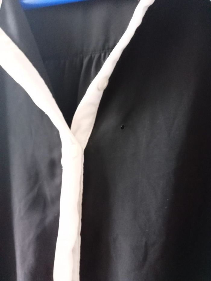 Petite robe noir avec col blanc taille 46 - photo numéro 5