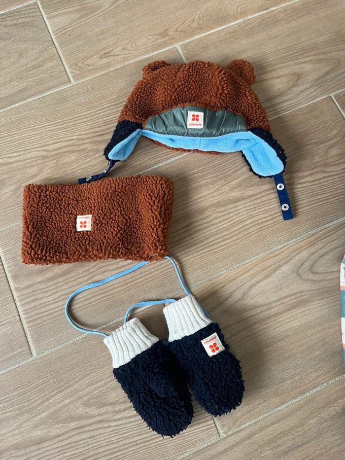 Manteau catimini 3 ans snood chapka et moufles - photo numéro 3