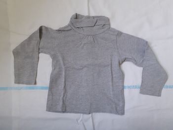 Sweet col roulé gris