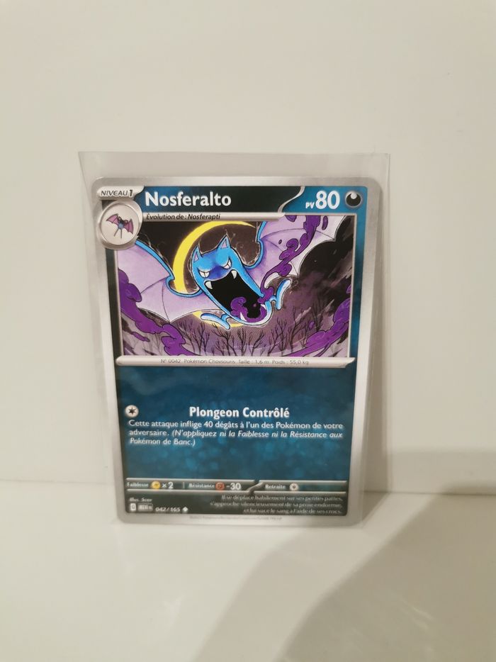 Carte Pokémon Nosferalto 042 /165 - photo numéro 3