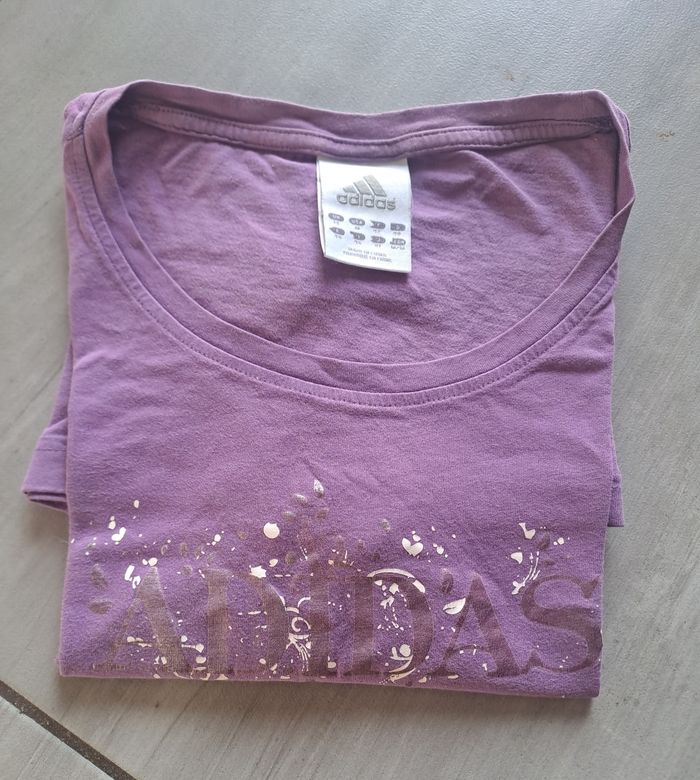 Tee-shirt violet Adidas Taille 42