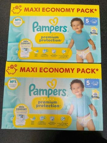 Pampers premium T5 - 2*80 couches