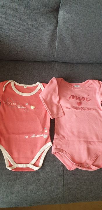 2 bodies ml petit bateau 6 mois