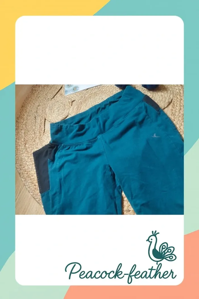 Legging de sport bleu Decathlon 42 - photo numéro 3